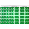 AVERY 43344 LATERAL FILE LABEL SIDE TAB YEAR CODE 4 25 X 38MM LIGHT GREEN PACK 180