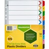 MARBIG INDEX DIVIDER EXTRA WIDE MANILLA 110 TAB A4 ASSORTED