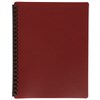 MARBIG DISPLAY BOOK REFILLABLE 20 POCKET A4 MAROON