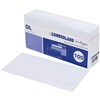 CUMBERLAND DL ENVELOPES SECRETIVE WALLET PLAINFACE STRIP SEAL POST OFFICE SQUARES 80GSM 110 X 220MM WHITE TRAY 100