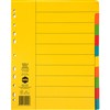 MARBIG EXTRA WIDE DIVIDER MANILLA 10TAB A4 BRIGHT ASSORTED
