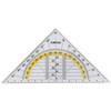 CELCO 2IN1 SET SQUARE AND PROTRACTOR 140MM CLEAR