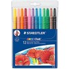 STAEDTLER 221 NORIS CLUB TWIST CRAYONS ASSORTED COLOURS PACK 12