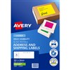 AVERY 35932 L7162FG HIGH VISIBILITY SHIPPING LABEL LASER 16UP FLUORO GREEN PACK 25