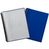 MARBIG DISPLAY BOOK REFILLABLE 20 POCKET A4 CLEARBLUE