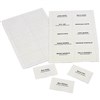 REXEL ID CONVENTION BADGE INSERT CARDS WHITE PACK 250