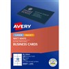 AVERY 959025 L7414 QUICK CLEAN BUSINESS CARD 150GSM 90 X 52MM MATTE WHITE PACK 200