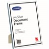 CARVEN DOCUMENT FRAME A4 SILVER