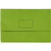 MARBIG SLIMPICK DOCUMENT WALLET FOOLSCAP BRIGHTS GREEN PACK 10