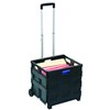 MARBIG COLLAPSIBLE STORAGE TROLLEY BLACK