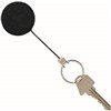REXEL ID RETRACTABLE METAL KEY HOLDER NYLON CORD BLACK