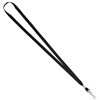 REXEL ID LANYARD FLAT STYLE WITH SWIVEL CLIP BLACK PACK 10