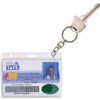 REXEL ID RIGID CARD HOLDER PLUS KEY RING PACK 2