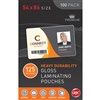 GBC LAMINATING POUCH 125 MICRON 54 X 86MM CLEAR PACK 100
