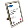 CARVEN DOCUMENT FRAME A4 BRUSHED SILVER