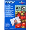BROTHER BP71G PREMIUM PLUS GLOSSY PHOTO PAPER 260GSM A4 WHITE PACK 20