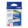 BROTHER TZE221V2 LAMINATED LABELLING TAPE 9MM BLACK ON WHITE PACK 2