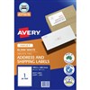 AVERY 936085 J8167 ADDRESS AND SHIPPING LABEL SMUDGE FREE INKJET 1UP WHITE PACK 50