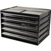 ITALPLAST GREENR RECYCLED DOCUMENT CABINET 5 DRAWER A4 BLACK