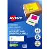 AVERY 35937 L7163FG HIGH VISIBILITY SHIPPING LABEL LASER 14UP FLUORO GREEN PACK 25
