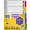 MARBIG DIVIDER REINFORCED MANILLA 5TAB A5 ASSORTED