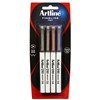 ARTLINE 210 FINELINER PEN 06MM ASSORTED PACK 4