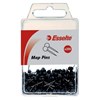 ESSELTE MAP PINS BLACK PACK 200
