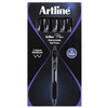 ARTLINE FLOW RETRACTABLE BALLPOINT PEN 10MM BLACK BOX 12