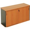 RAPID WORKER CREDENZA SLIDING DOOR LOCKABLE 1200 X 450 X 730MM BEECHIRONSTONE