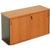 RAPID WORKER CREDENZA SLIDING DOOR LOCKABLE 1500 X 450 X 730MM CHERRYIRONSTONE