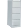 GO STEEL FILING CABINET 4 DRAWERS 460 X 620 X 1321MM SILVER GREY