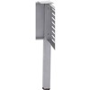 RAPID SPAN CORNER WORKSTATION SQUARE POLE BRUSHED SILVER