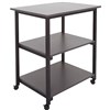 RAPIDLINE MOBILE UTILITY TROLLEY 3 TIER 800 X 600 X 900MM IRONSTONE