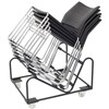 RAPIDLINE STACKING CHAIR TROLLEY BLACK