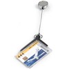 DURABLE DELUXE PRO CARD HOLDER WITH REEL CHARCOAL