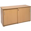 RAPID SPAN CREDENZA SLIDING DOOR LOCKABLE 1200 X 450 X 730MM BEECH