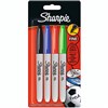 SHARPIE PERMANENT MARKER BULLET FINE 10MM BUSINESS ASSORTED PACK 4