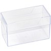 DEFLECTO BUSINESS CARD BOX 100 X 60 X 50MM CLEAR