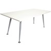 RAPID SPAN MEETING TABLE 1800 X 750MM NATURAL WHITESILVER