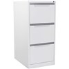 STEELCO A3 FILING CABINET 3 DRAWER 580 X 620 X 1320MM WHITE SATIN