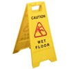 CLEANLINK SAFETY AFRAME SIGN WET FLOOR 430 X 280 X 620MM YELLOW
