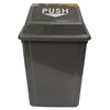 CLEANLINK RUBBISH BIN WITH SWING LID 60 LITRE GREY