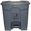 CLEANLINK RUBBISH BIN WITH PEDAL LID 45 LITRE GREY