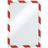 DURABLE DURAFRAME SECURITY FRAME A4 REDWHITE PACK 2