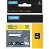 DYMO SD18491 RHINO INDUSTRIAL TAPE FLEXIBLE NYLON 19MM BLACK ON YELLOW