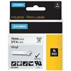 DYMO SD18445 RHINO INDUSTRIAL TAPE VINYL 19MM BLACK ON WHITE