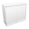 GO STEEL TAMBOUR DOOR CABINET 2 SHELVES 1200 X 1200 X 473MM WHITE CHINA