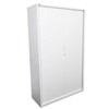 GO STEEL TAMBOUR DOOR CABINET NO SHELVES 1981 X 1200 X 473MM WHITE CHINA