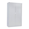 GO STEEL TAMBOUR DOOR CABINET NO SHELVES 1981 X 900 X 473MM WHITE CHINA
