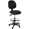 RAPIDLINE EC070BM DRAFTING CHAIR MEDIUM BACK BLACK